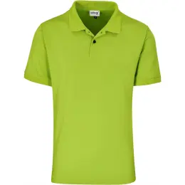Mens Virtue Golf Shirt Lime Green
